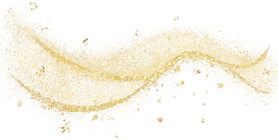 gold glitter shiny sprinkles curve